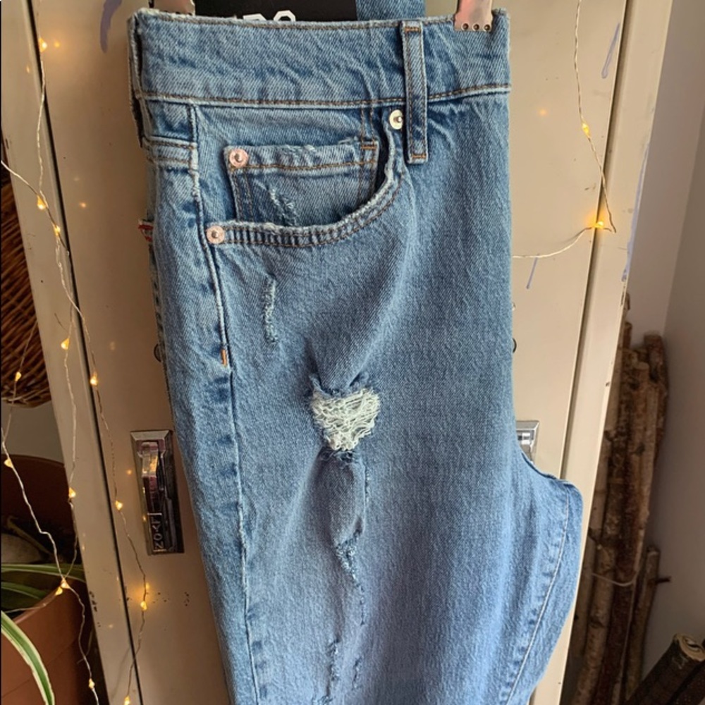 BDG High Waisted Skinny Straight Jean-Distressed - Picture 9 of 13
